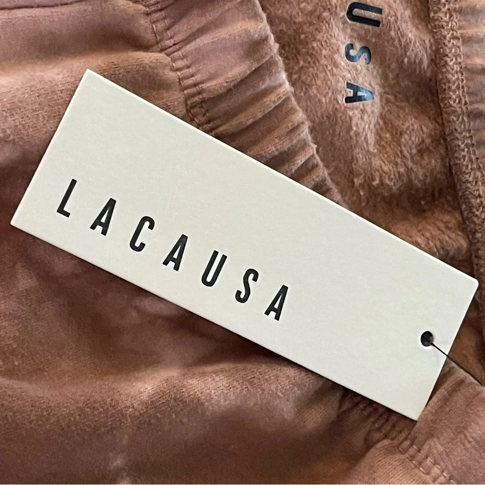 Lacausa Anthropologie Women’s - SZ S -Tie Dye Pink Brown Sweatpants
